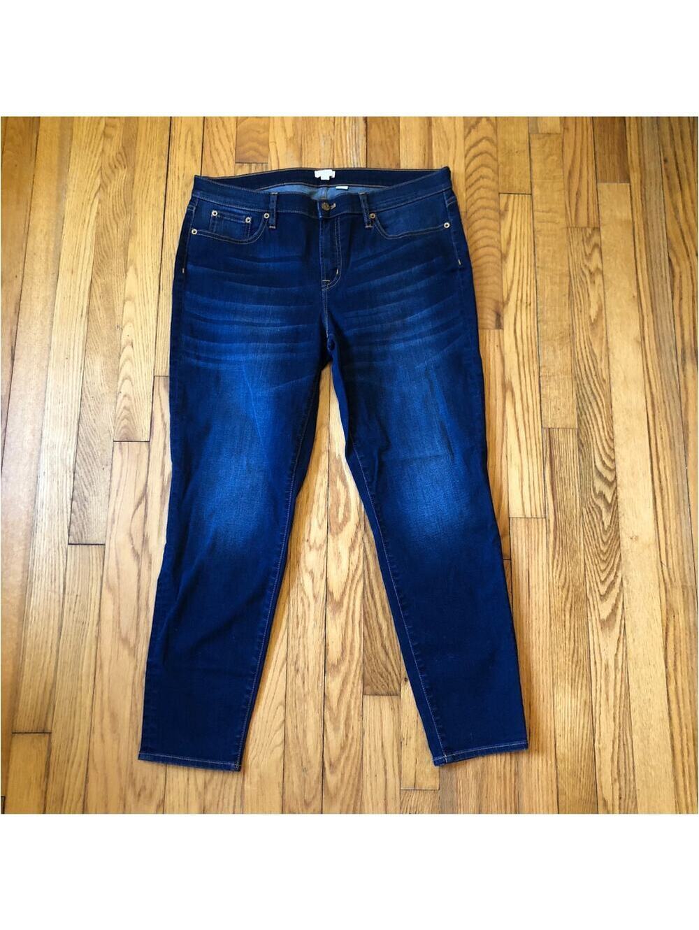J. CREW EUC Women's Stretch Denim Straight/Slim Jeans Size 32/28
